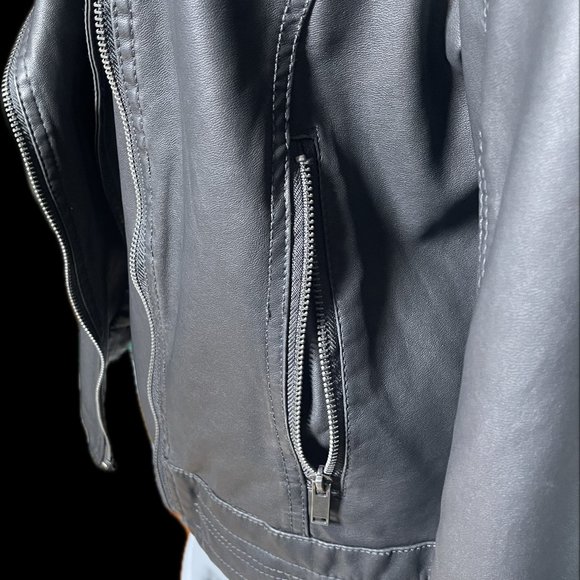 Universal Thread Faux Leather Moto Jacket XL - Picture 5 of 7